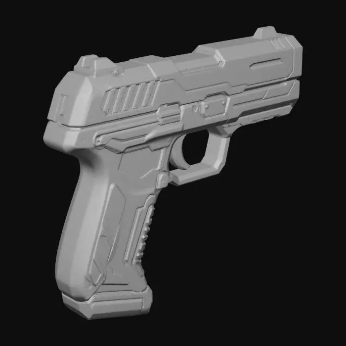 3D model for Crimson Circuit Pistol