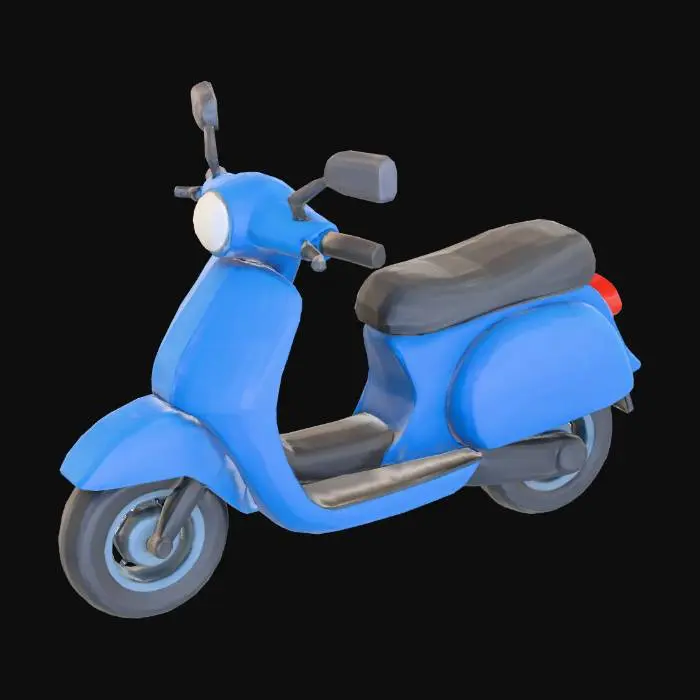 3D model for Blue Scooter Ride