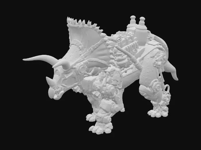 3D model for Steam-Powered Tricerabot
