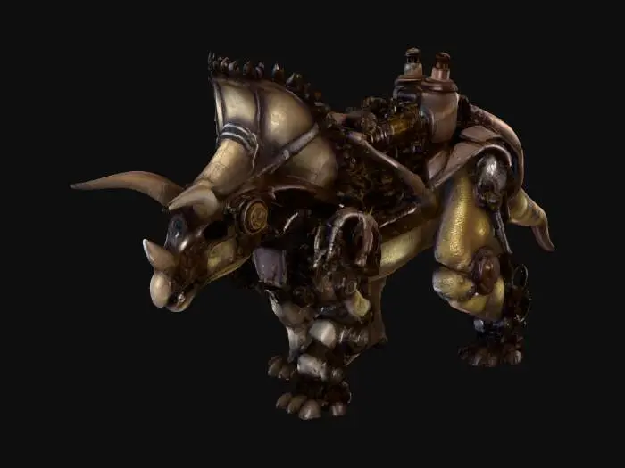 3D model for Steam-Powered Tricerabot