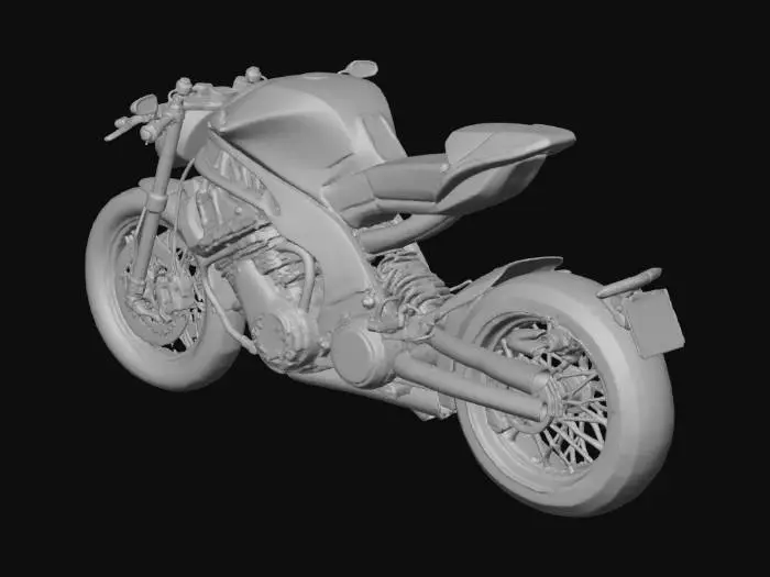 3D model for Futuristic Motorcycle Design