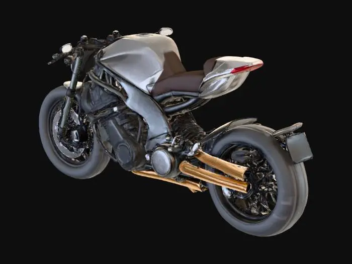 3D model for Futuristic Motorcycle Design