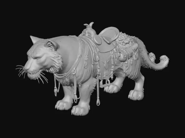 3D model for Tiger Saddleback