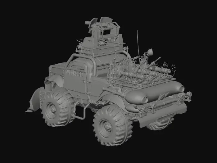 3D model for Wasteland War Rig