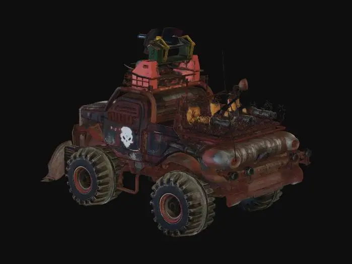 3D model for Wasteland War Rig