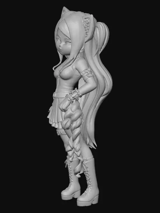 3D model for Cat Punk Style