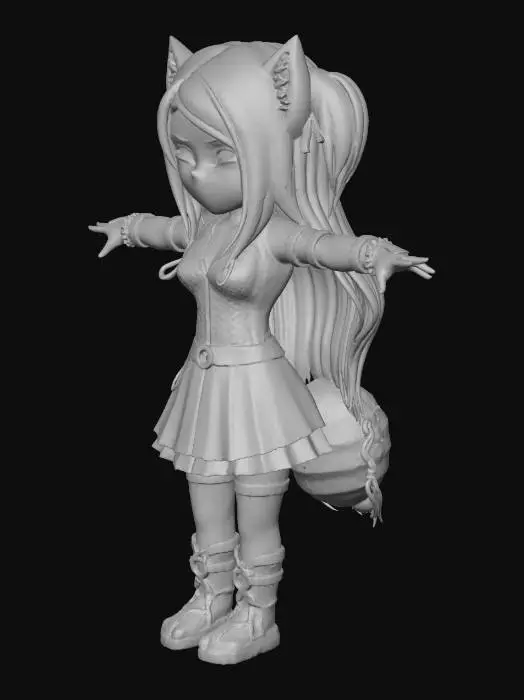 3D model for Cat Punk Style