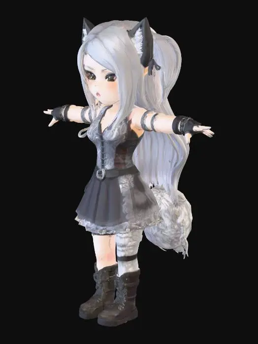 3D model for Cat Punk Style