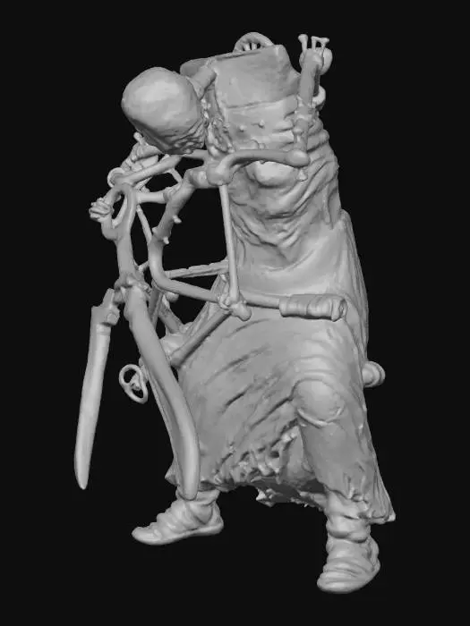 3D model for Clockwork Scythekeeper