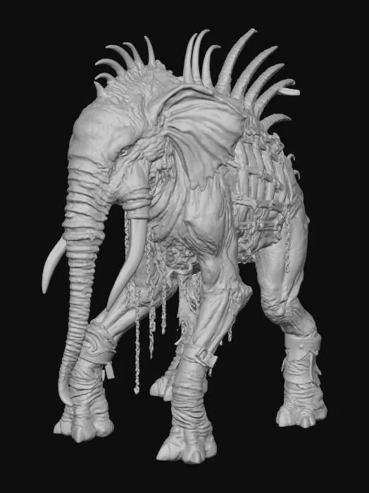 3D model for Behemoth Beast