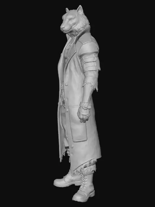 3D model for Tiger Warrior