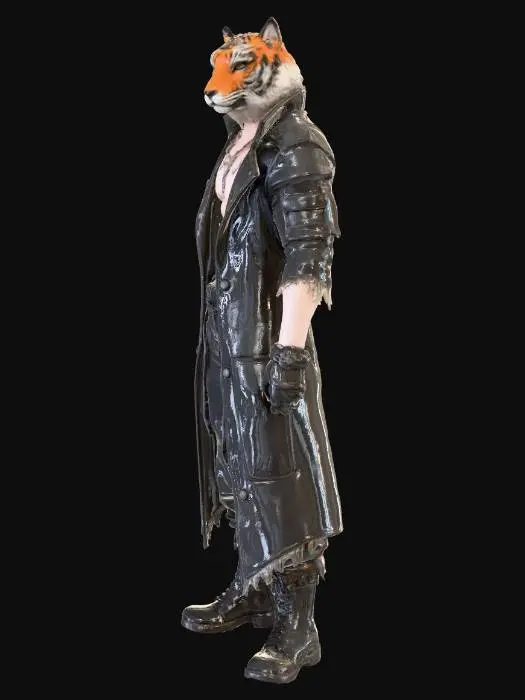 3D model for Tiger Warrior