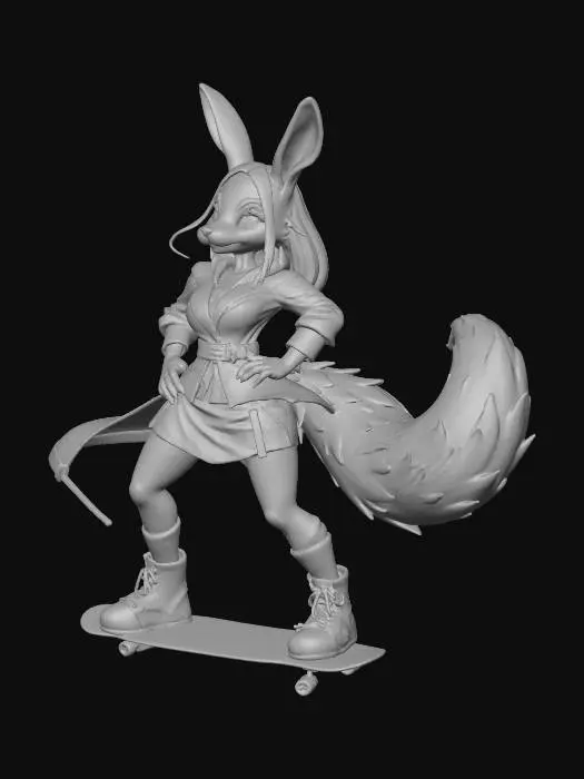 3D model for Skater Fox Magic