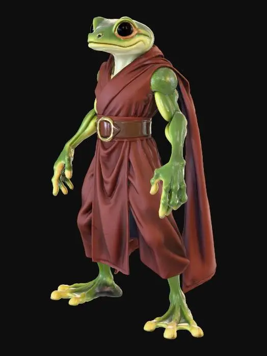 3D model for Frog Knight