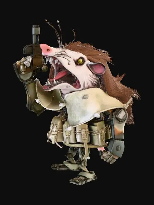 3D model for Possum Warrior