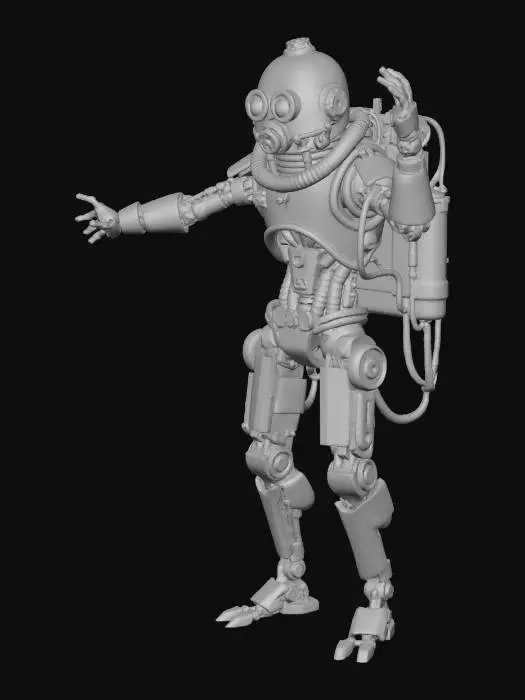 3D model for Rainy Streets Robot