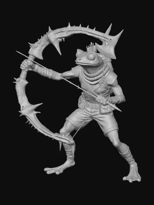 3D model for Frog Warrior in the Alley