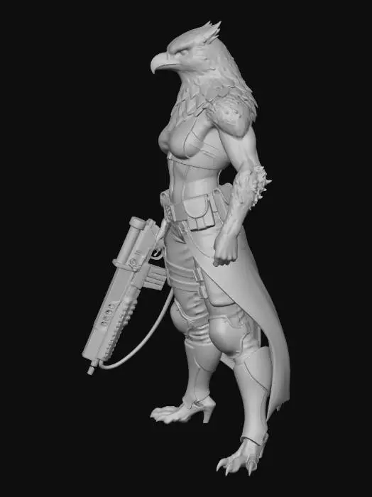 3D model for Eagle Warrior