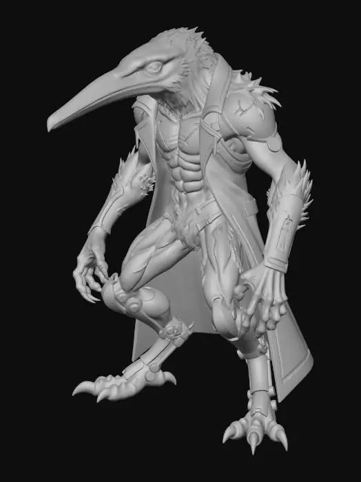 3D model for Cybernetic Avian Sentinel