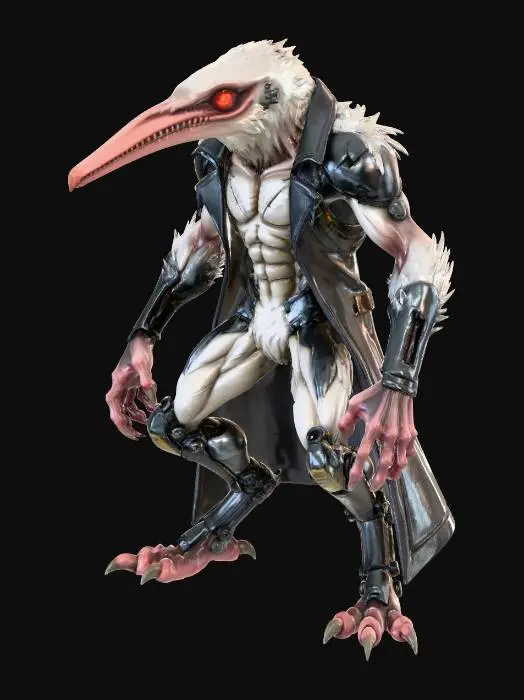 3D model for Cybernetic Avian Sentinel