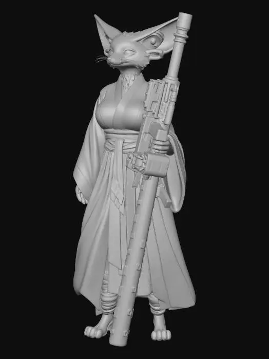 3D model for Fennec Warrior