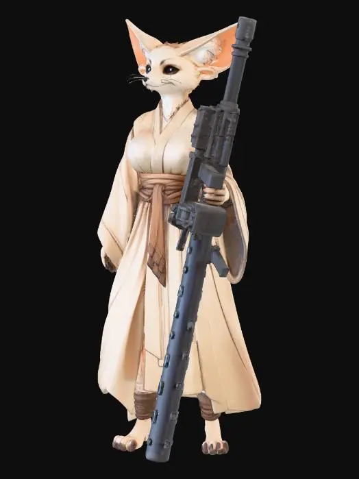 3D model for Fennec Warrior