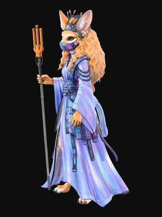 3D model for Techno Canine Sorceress