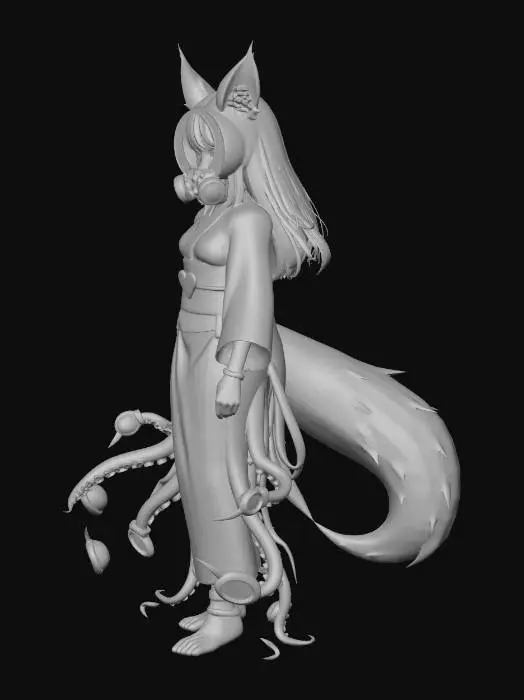 3D model for Fox Spirit in the Desert