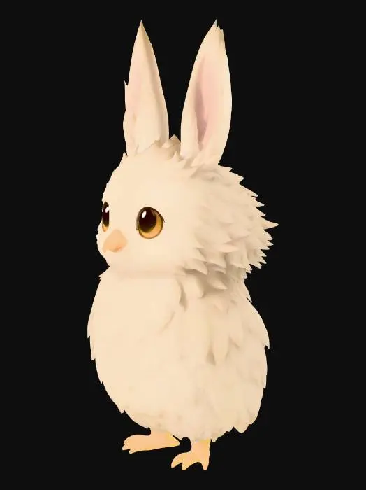3D model for Cotton Puff Bunny