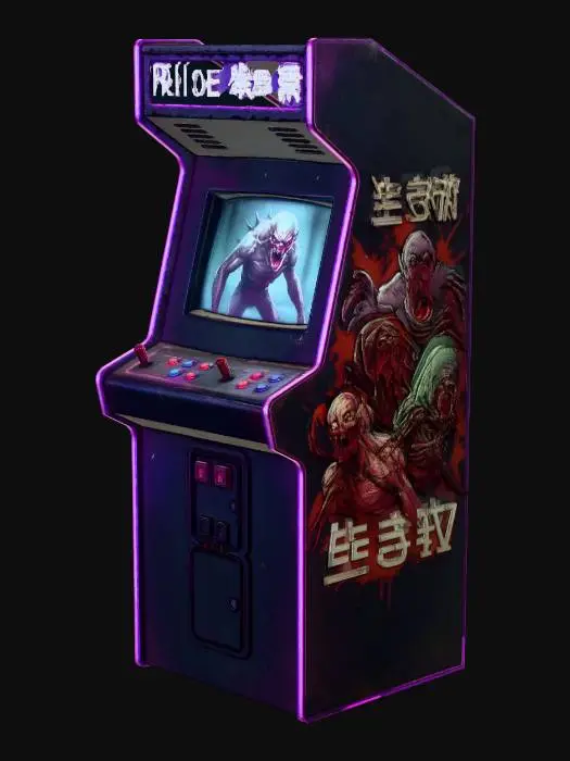 3D model for Neon Zombie Arcade Cabinet