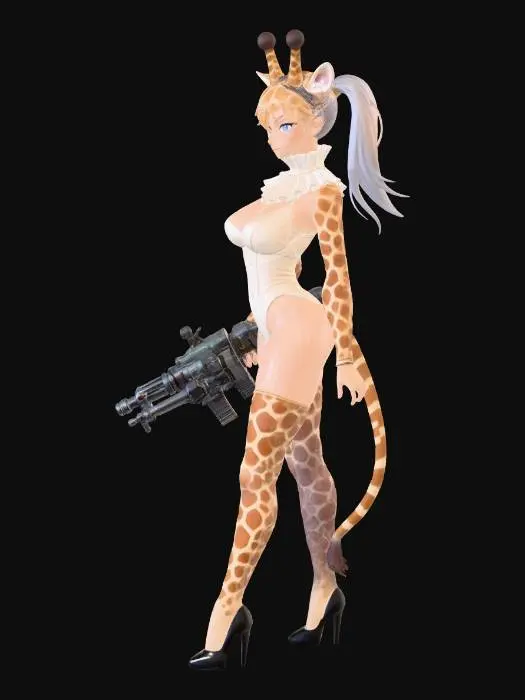 3D model for Giraffe Gunner