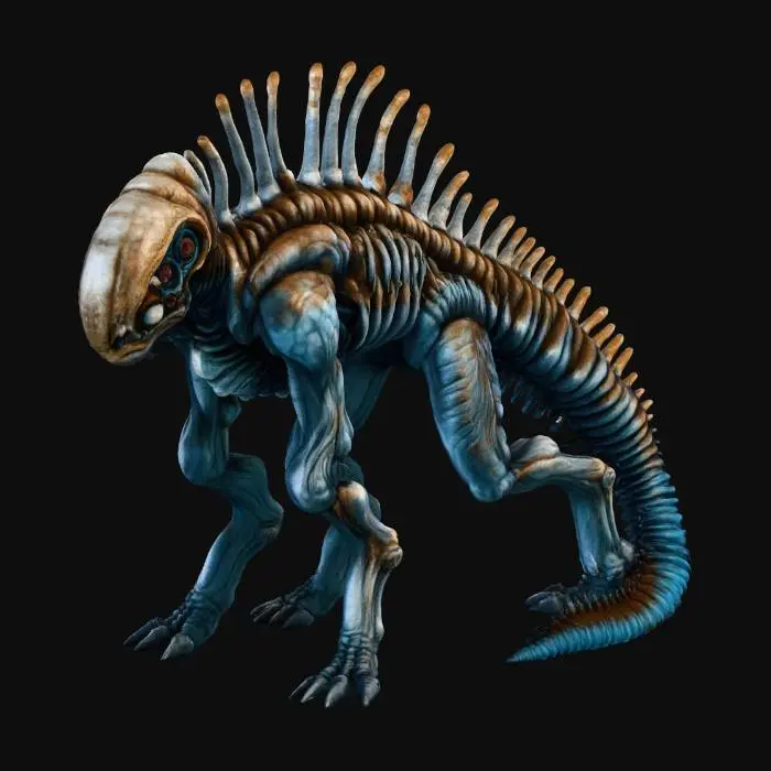 3D model for Alien Reptile Sentinel