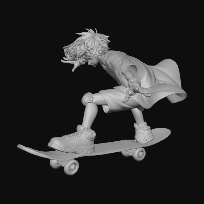 3D model for Skateboard Visionary