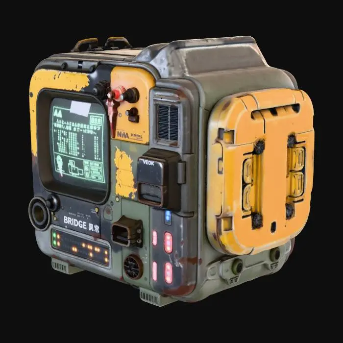 3D model for Retro Tech Device BRIGDE 異常