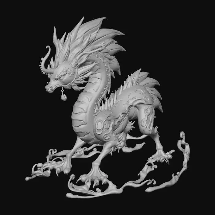 3D model for Azure Dragon