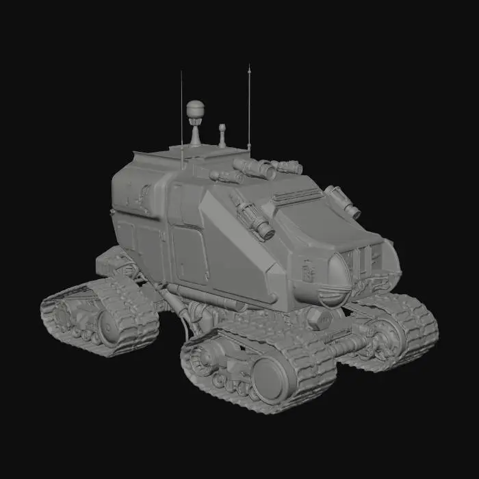 3D model for Rugged Mars Rover Prototype