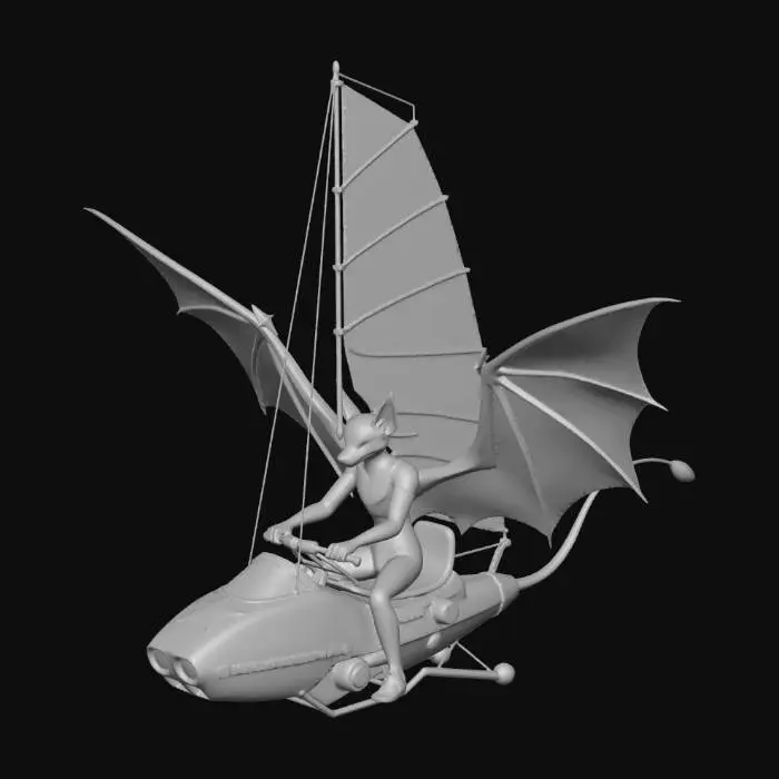 3D model for Batwing Courier
