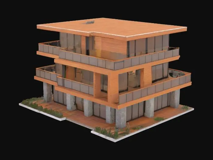 3D model for house, unreal engine 5, highest quality, highest resolution, insane detailed, house design, z-brush, v-ray