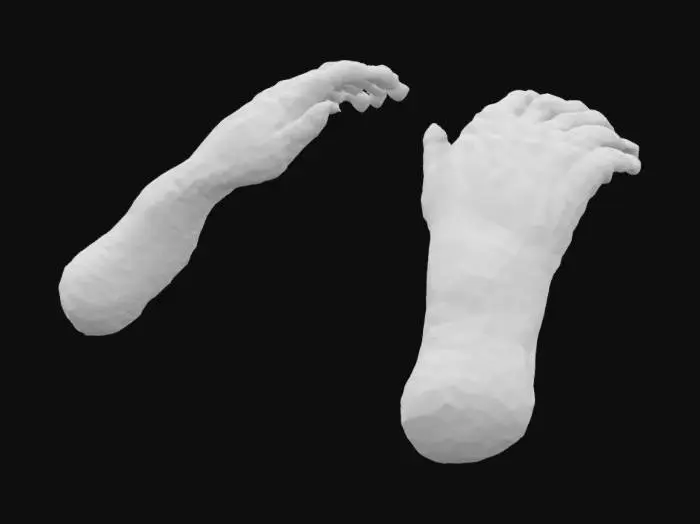 3D model for Hands Raised