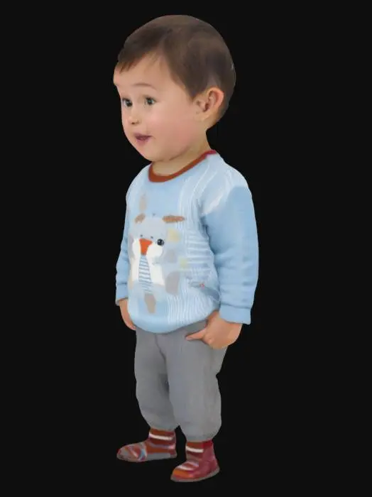 3D model for Curious Child in Hallway