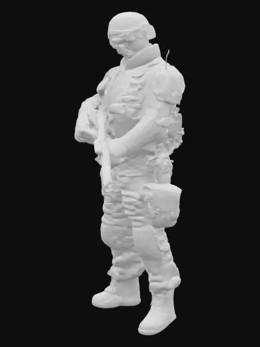 3D model for SWAT Officer in Black Gear
