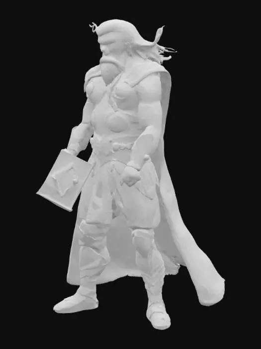 3D model for Thor, unreal engine 5, highest quality, highest resolution, insane detailed, character design, z-brush, v-ray