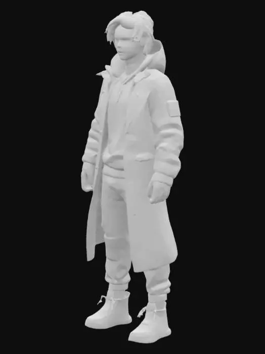 3D model for from the game PEAK character, unreal engine 5, highest quality and ultra, highest and ultra resolution, ultra detailed, design, z-brush, v-ray