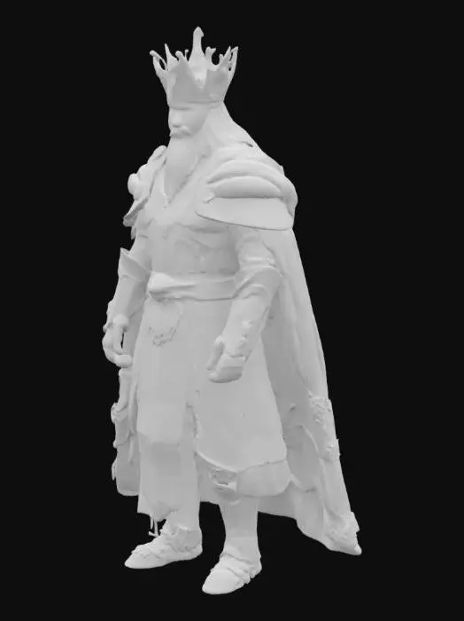 3D model for King, unreal engine 5, highest quality, highest resolution, insane detailed, character design, z-brush, v-ray