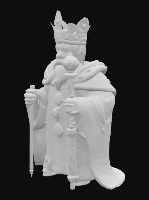 3D model for King, unreal engine 5, highest quality, highest resolution, insane detailed, character design, z-brush, v-ray
