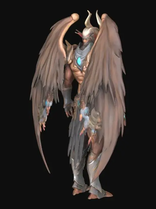 3D model for horhor character, unreal engine 5, highest quality, highest resolution, insane detailed, character design, z-brush, v-ray