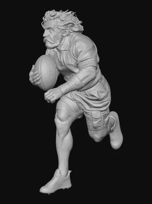 3D model for Rugby Veteran in Motion