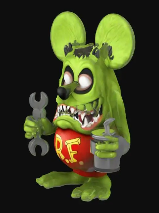 3D model for Rat Fink Funko