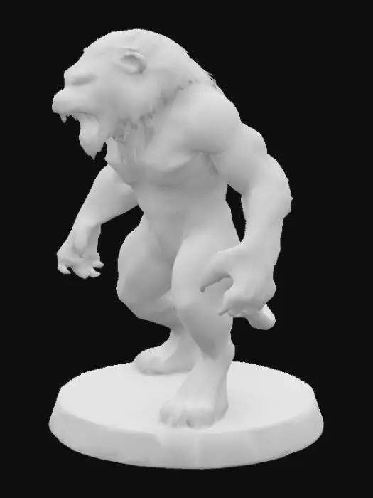 3D model for Roaring Lion Warrior