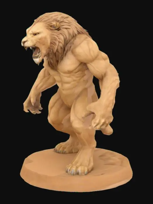 3D model for Roaring Lion Warrior